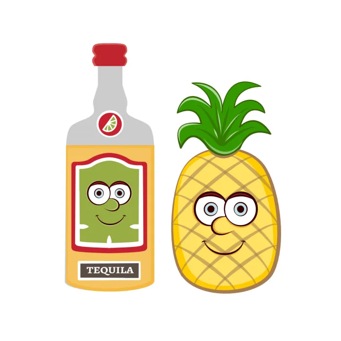 Olly Jolly eCard. Pineapple and Tequila better together